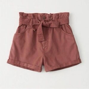 Abercrombie & Fitch Belted Twill Shorts